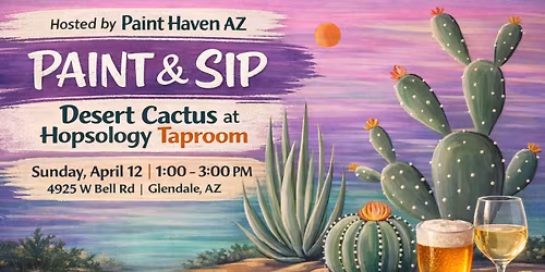 Paint & Sip: Desert Cactus at Hopsology
