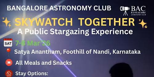 Skywatch Together- A Public Stargazing Experience