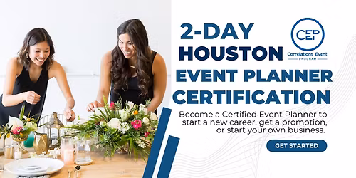 2-Day Houston Event Planner Certification April 18-19, 2026