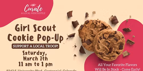Girl Scout Cookies: Support a Local Troop @ Curate Mercantile!