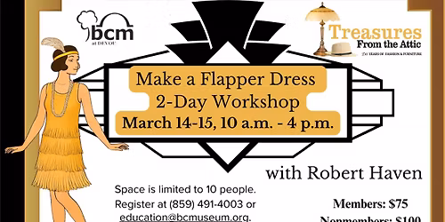 Make A Flapper Dress 2-Day Workshop with Robert Haven
