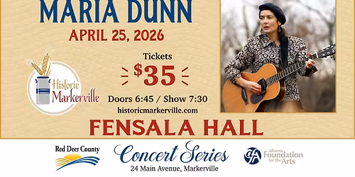 Fensala Hall Concert Series presents MARIA DUNN