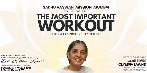 The Most Important Workout: Inspirational Talk, Q&A with Didi Krishna