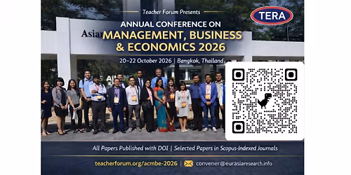 Annual Conference on Management Business, and Economics, 20-22 October 2026, Bangkok
