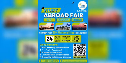 Study Abroad Fair in Surat 2026 | Meet 30+ Universities \u2013 Elite Overseas