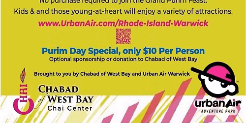 Holiday Purim at Urban Air - Warwick