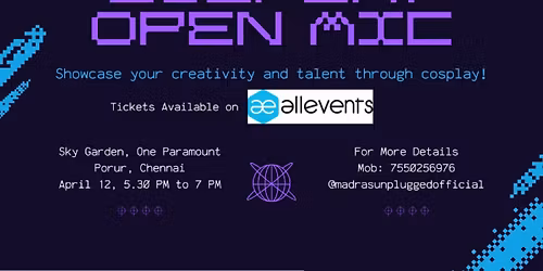 Marvel Themed Cosplay Open Mic