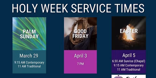 Holy Week at Bethany United Methodist Church