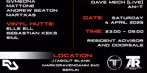 Amsterdam Techno Records and DEPOT BERLIN [Amsterdam & Berlin]