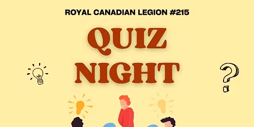 Quiz Night Trivia presented by Quizzlers