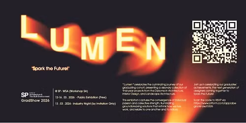 Lumen: School of Architecture & the Built Environment Graduation Show 2026