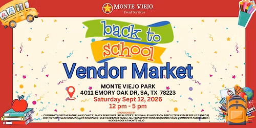 3rd Annual Back To School Vendor Market