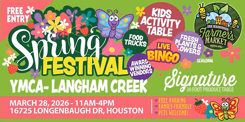 YMCA LANGHAM CREEK-SPRING FESTIVAL-FARMERS MARKET
