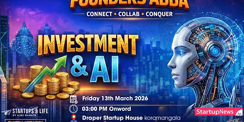 Founders Adda AI & Investment Startup meetup Banglore