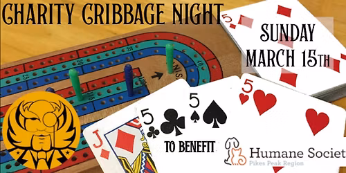 Monthly Charity Cribbage Night @ CMSE for HUMANE SOCIETY of PPR