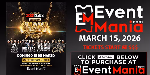 ChakaFest con Malicia de Rancho, Los Piratas y mas - Dallas, TX