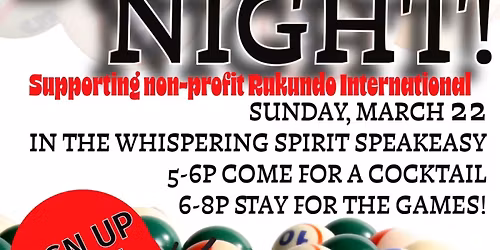 BINGO NIGHT at Fallen Oak Distilling Supporting Rukundo International