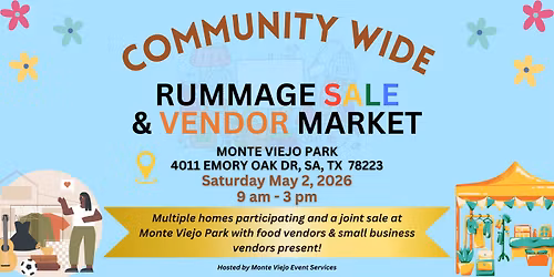 Community Wide Rummage Sale & Vendor Market