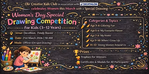 Women's Day-Drawing Competition for Kids