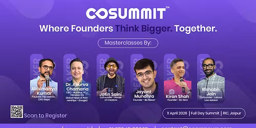 CoSummit 2026 by Copreneurs India - Where Founders Think Bigger, Together