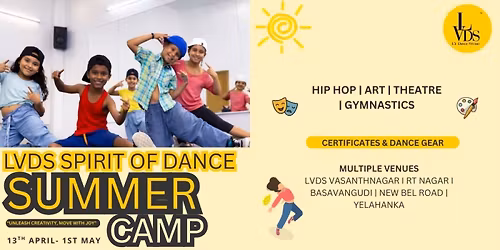 Spirit of Dance Summer Camp - Hip-hop | Art | Theatre | Gymnastics