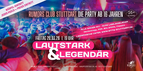 DIE PARTY ab 16 Jahren - Stuttgarts angesagteste 16er Party!