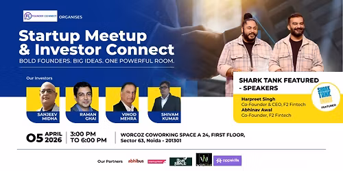 Founder\u2019s Connect Meetup | Startup Networking & Pitching Event | Limited Slots Available