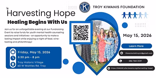Troy Kiwanis Harvesting Hope Benefit