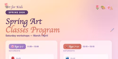 Spring Art Workshops with Art for Kids