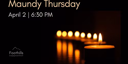 Maundy Thursday service