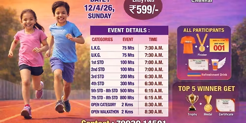 Tamil Kids marathon 2026