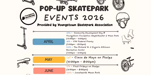YSA Pop-Up Skatepark at YSU Federal Frenzy - All Ages - Free Admission