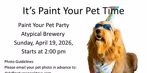 April 19 Paint Your Pet Party at Atypical