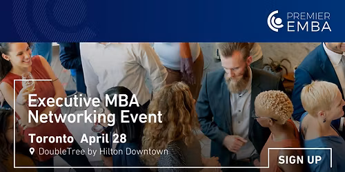 Executive MBA networking cocktail event, Toronto
