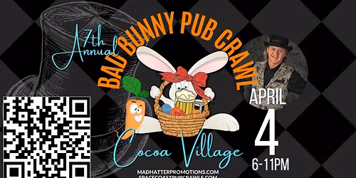 7th Annual Bad Bunny Easter Pub Crawl Cocoa Village 2026