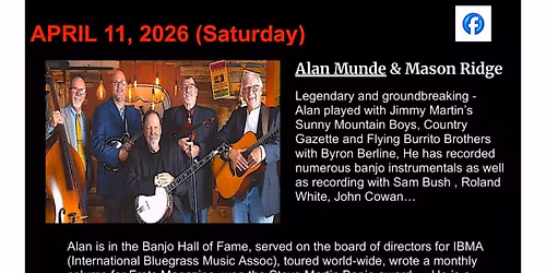 Alan Munde & Mason Ridge at KC Bluegrass Club