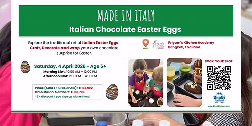 Made in Italy - Italian Chocolate Easter Eggs Workshop