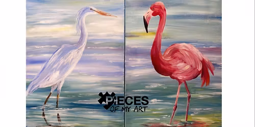 Painter's Choice...Egret or Flamingo