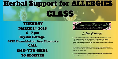 Herbal Support for Allergies