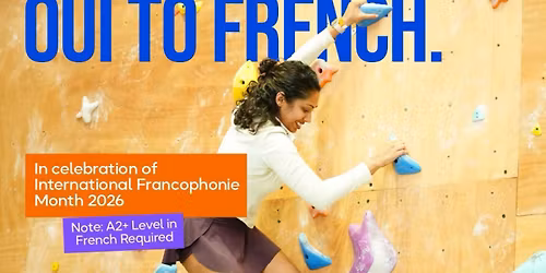 Climbing workshop in French! - Sunday 15 March - AF Bangalore & Equilibrium