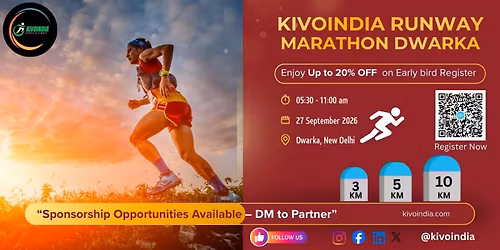 KIVOINDIA RUNWAY MARATHON \u2013 DWARKA