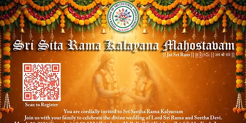 Sri Seetha Rama Kalayanam Mahotsavam - organised by Federation of NRI Cultural Associations,Malaysia