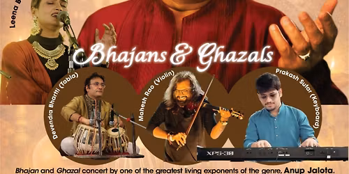 Soorya Singapore presents Anup Jalota Live !!!!! Evening of Bhajans and Ghazals