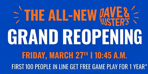 Dave & Buster\u2019s Jacksonville Grand Re-Opening & Ribbon Cutting!