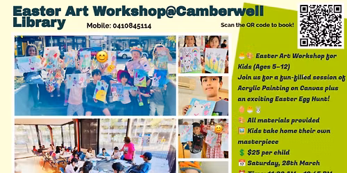 Easter Art Workshop@Camberwell  Library