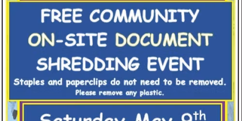 Free Community On-Site Document Shredding Event
