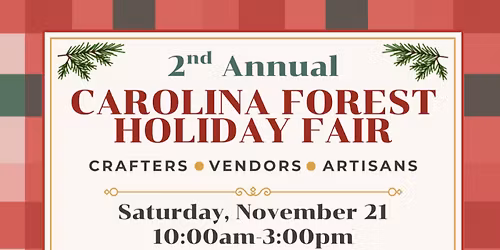 2nd Annual Carolina Forest Holiday Fair