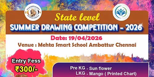 State level summer drawing competition 2026