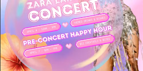 Zara Larsson: Pre-Concert Happy Hour