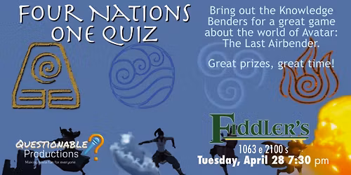 Four Nations, One Quiz - The Last Airbender Trivia Night